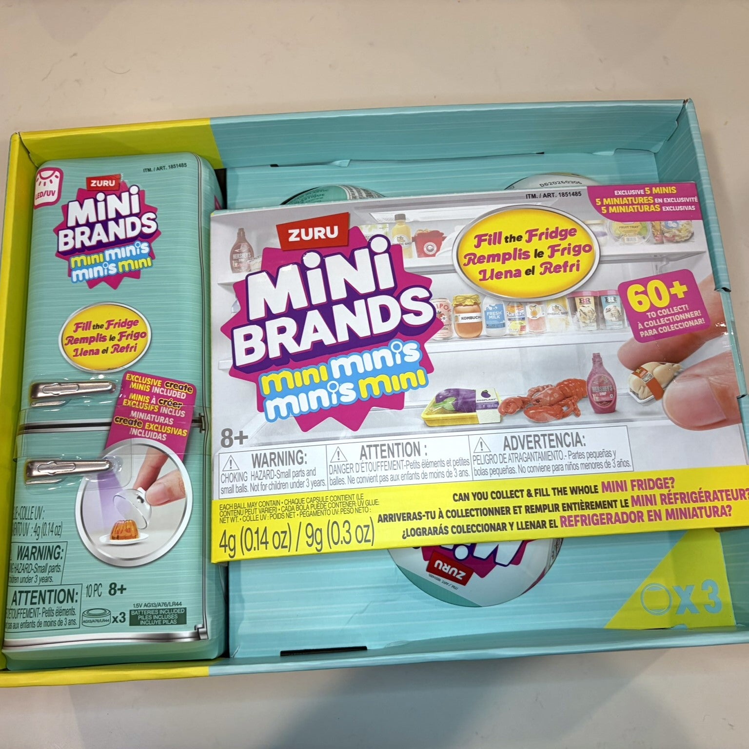 Mini Brands Fill the Fridge S1 Playset + 3 Capsules